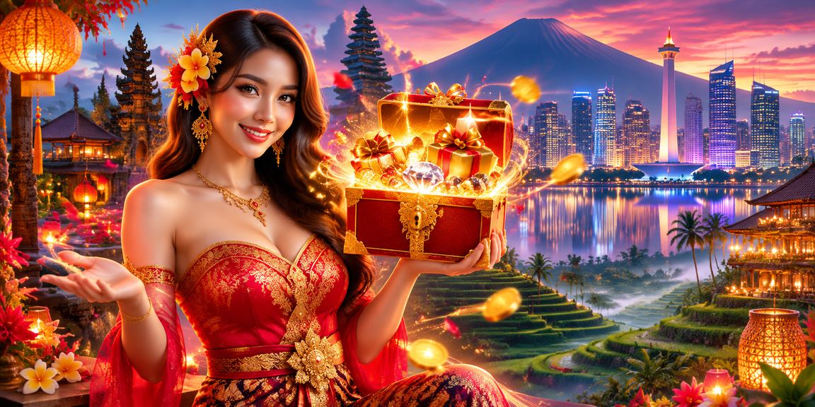 Suasana hiburan malam di pasar terbuka dengan nuansa casino yang meriah